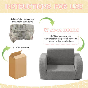 MuaMelop Toddler Couch standard size suitable for early learners