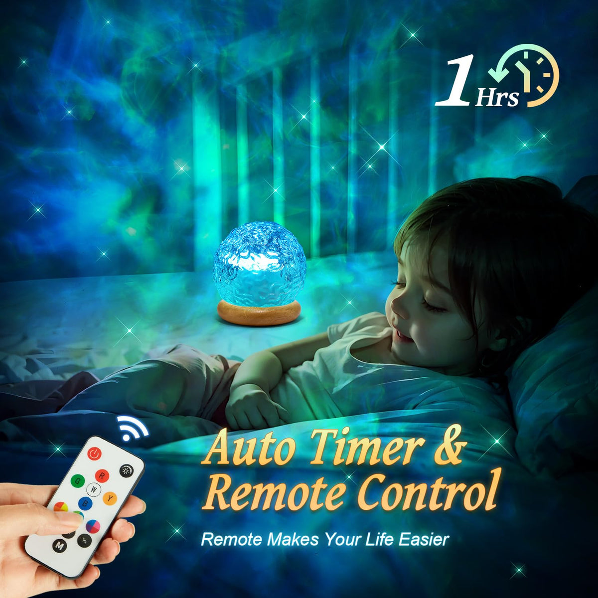 Mubarek color-cycle ambient lighting offers 16 colors and adjustable brightness.