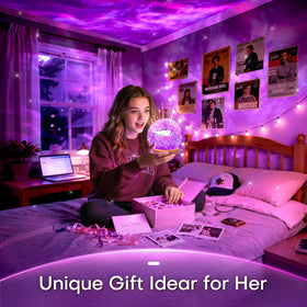 Mubarek eye-friendly dimmable projector reduces glare for late-night use.
