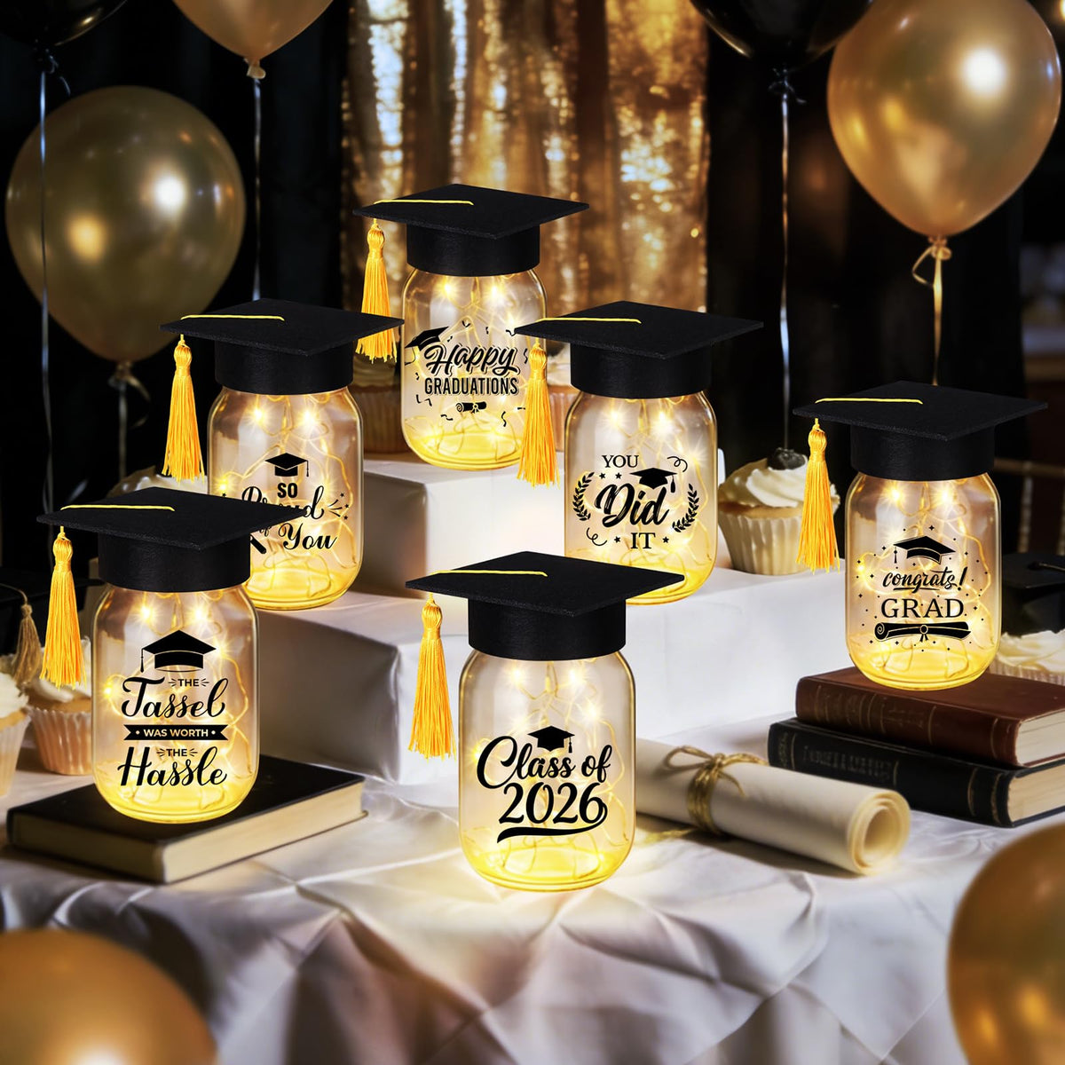 MUDEREK warm white LEDs emit soft illumination for cozy party atmosphere.