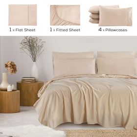 Mueller Home 1800-series fabric close-up showing soft, breathable texture