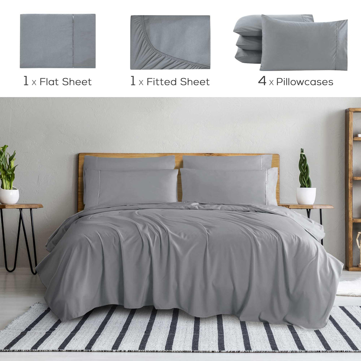 Mueller Home UltraTemp king-sheets fabric closeup highlights silky softness and breathable weave.