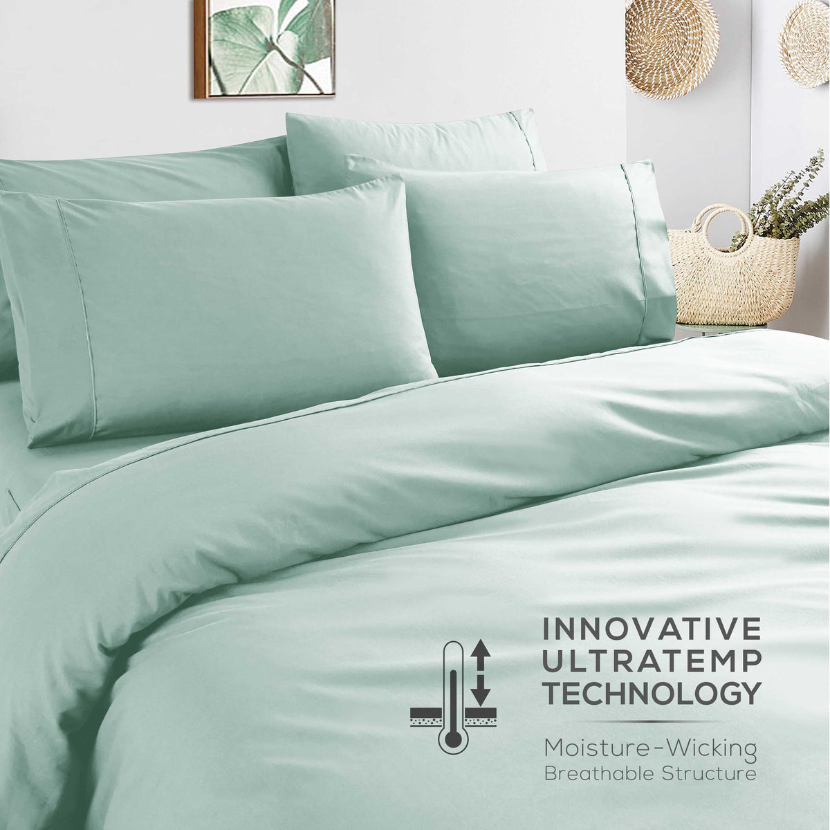 MUELLER HOME UltraTemp queen pillowcase 20x30-4 cool, restful night option