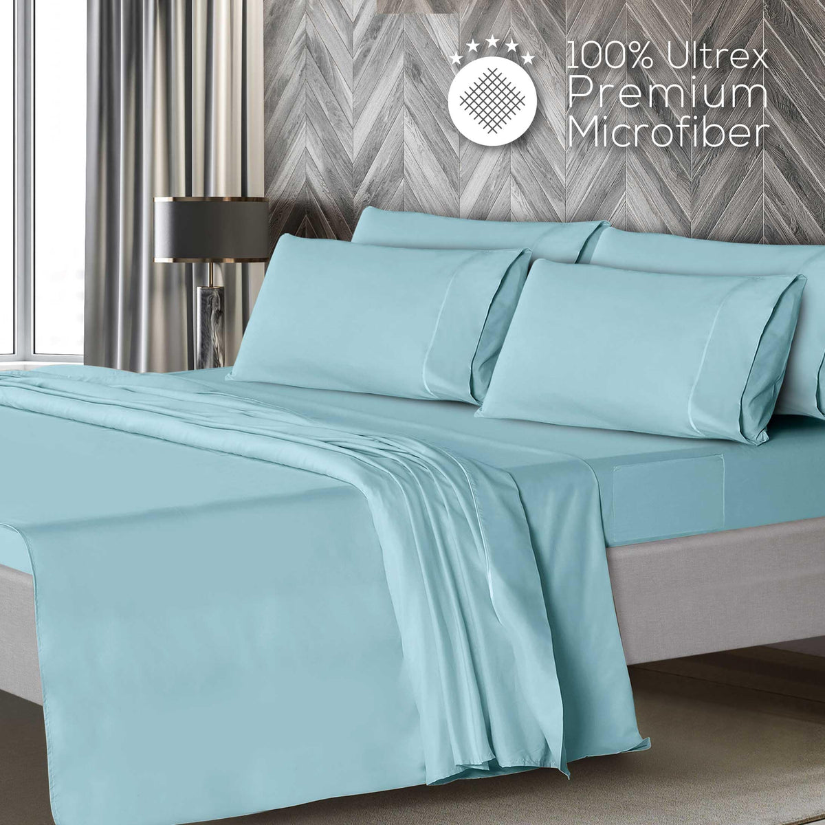 Mueller Home Ultratemp queen pillowcases with smooth feel and secure fit
