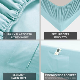 Mueller Home Ultratemp technology close-up highlights moisture-wicking fibers