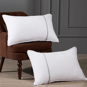 MUFEW queen-size pillow set of 2 with full edge for lasting support