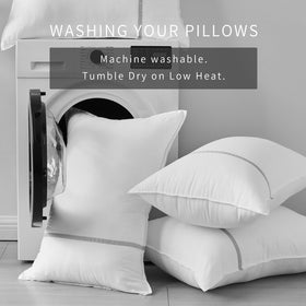 MUFEW bed pillow set 2 soft-to-supportive balance ideal for side and back sleepers