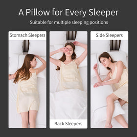 MUFEW pillows are washable and durable for easy care.