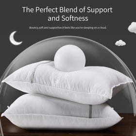 MUFEW king-size pillows bounce-back design keeps form night after night.