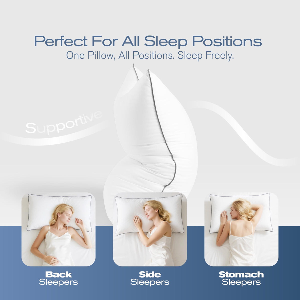 MUFEW king-size pillows suit all ages and sleep styles