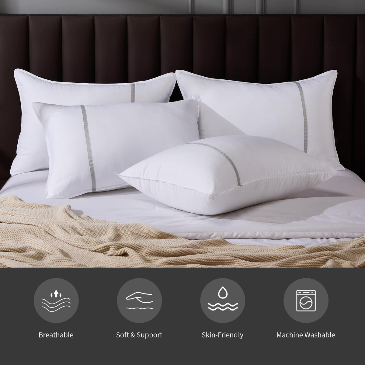 MUFEW OEKO-TEX certified pillows emphasize safety and peace of mind.