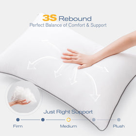 MUFEW pillows arrive vacuum-sealed in packaging