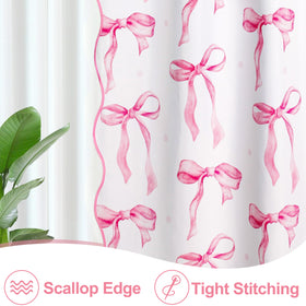 MUGINYU coquette girly curtain enhances dorm and home bathrooms