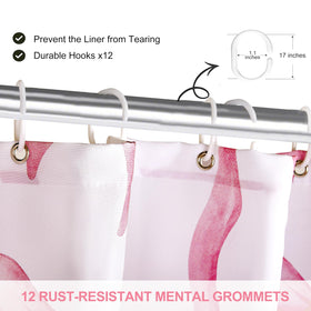 MUGINYU 72x72 inch size fits most dorm and home bathrooms