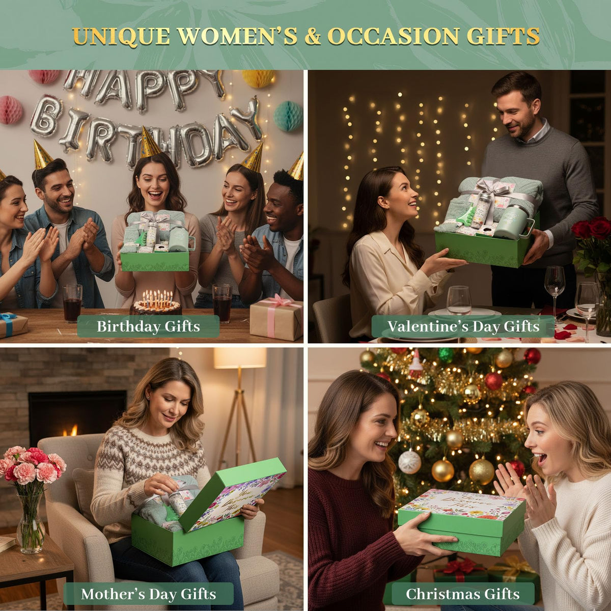 MUGIQUE Double-layer gift box with 3D bow elevates unboxing.