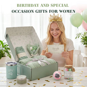 MUGIQUE fuzzy socks and greeting card for cozy encouragement