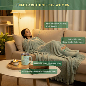 MUGIQUE Massage comb natural resin eases tension and promotes relaxation.