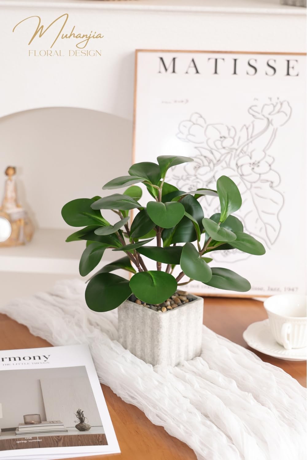 Muhanjia durable leaves maintain vibrant year-round decor