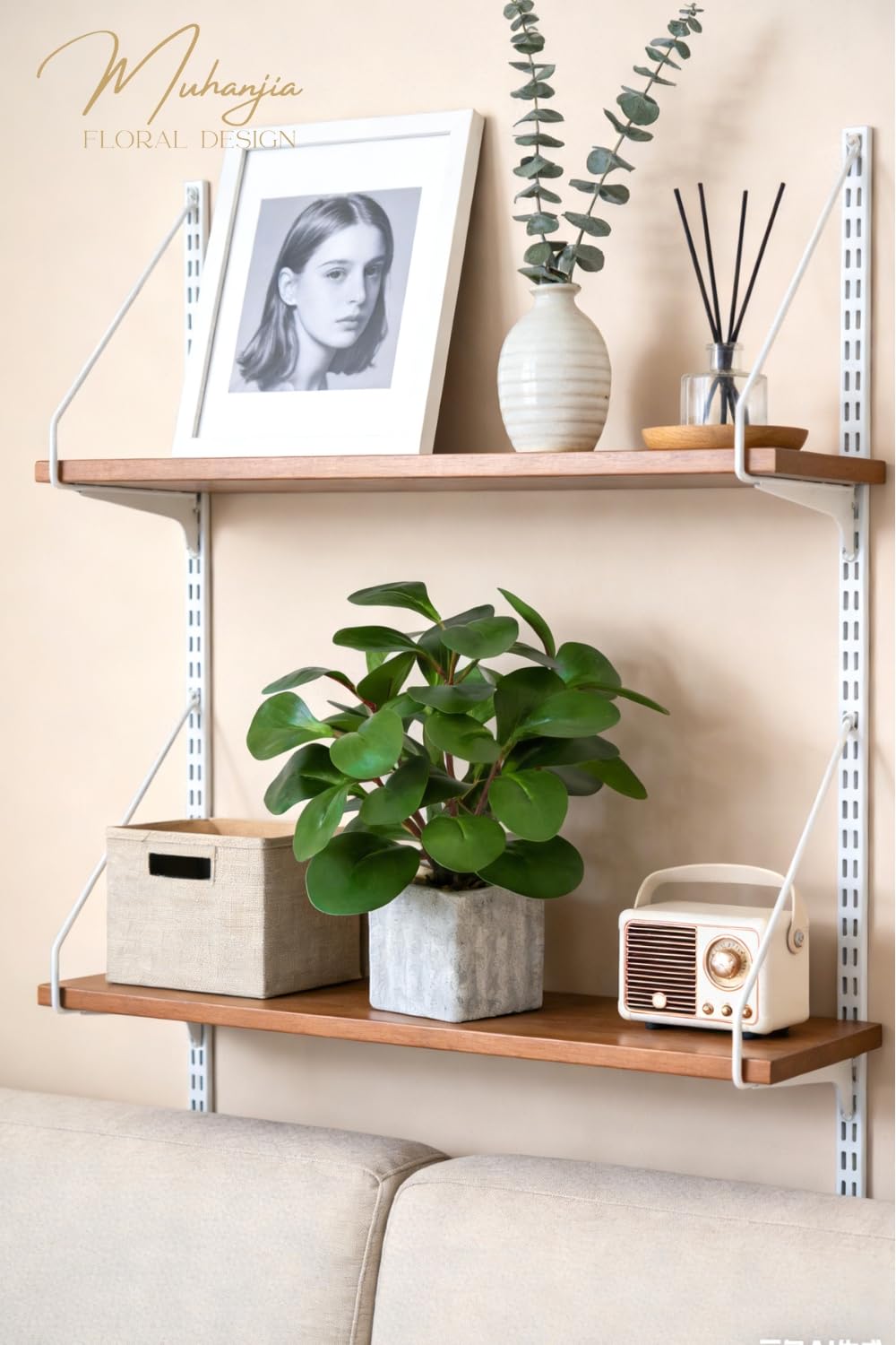Muhanjia indoor desk centerpiece with peperomia for stylish workspace decor