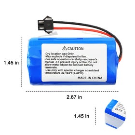 MULS 14.4V replacement battery for Amary A800/A900, longer run time and reliability