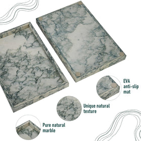 MULWR Marble Tray smooth surface enhances easy cleaning and daily use.