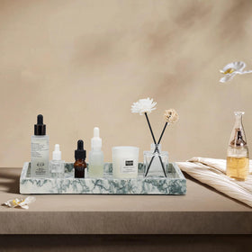 MULWR Marble Tray easy cleaning and corrosion resistance on busy countertops.