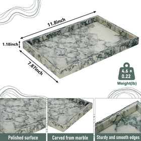 MULWR Marble Tray organization for jewelry and watches on a stable, elegant base.