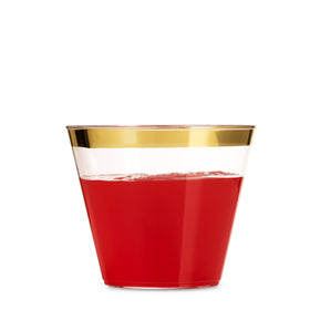 Munfix fancy disposable cups suit weddings, receptions, and parties.