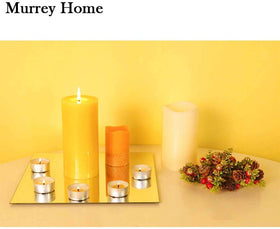 Murrey Home full-length mirror tiles create expansive reflections for rooms and garages.