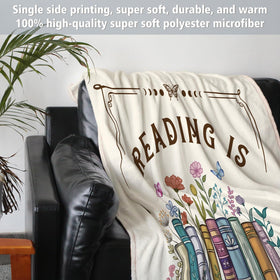 musaecoin Book Lovers Blanket indoor-outdoor use supports year-round comfort