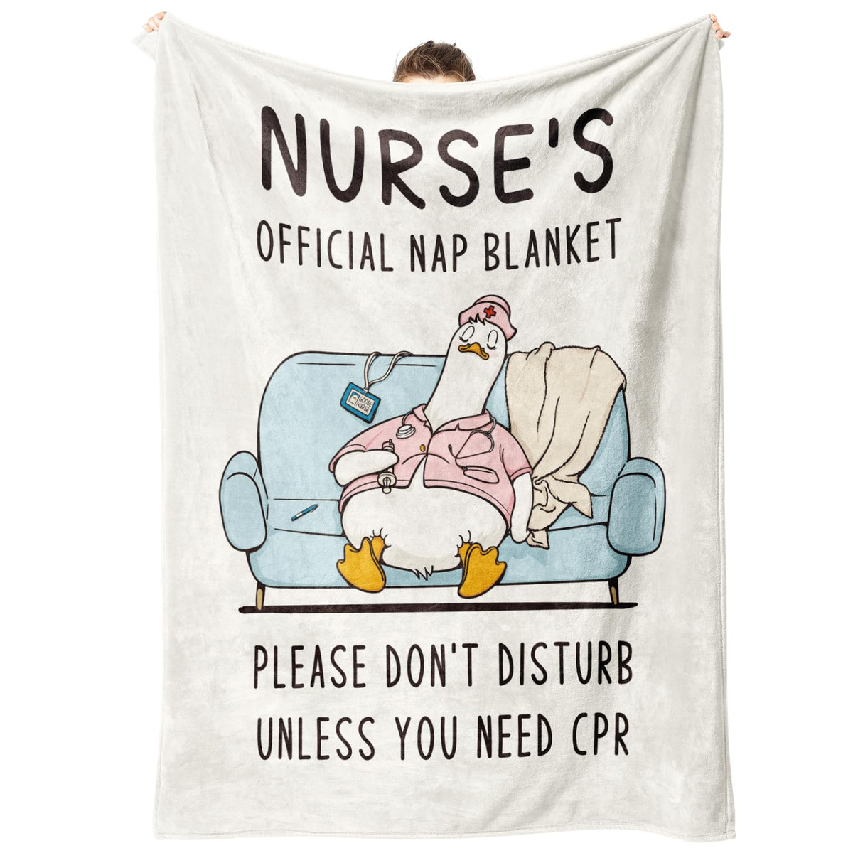 musaecoin nurse blanket in soft-flannel throw for cozy shifts
