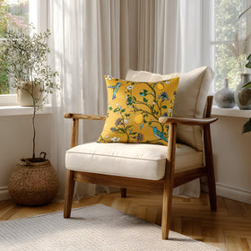 MUSSEL vintage floral pillow cover adds timeless charm to sofas