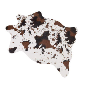 MustMat cow print rug table runner creates playful tablescape