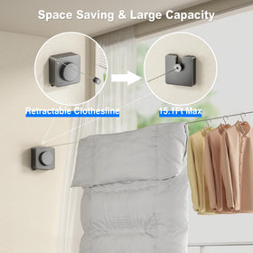 Mustorn non-sagging design with locking mechanism ensures taut line under heavy loads