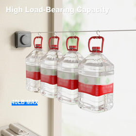 Mustorn premium materials: ABS housing, aluminum base, and stainless line for all-weather use