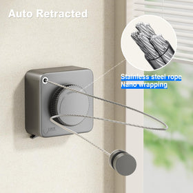 Mustorn space-saving retractable design disappears when not in use