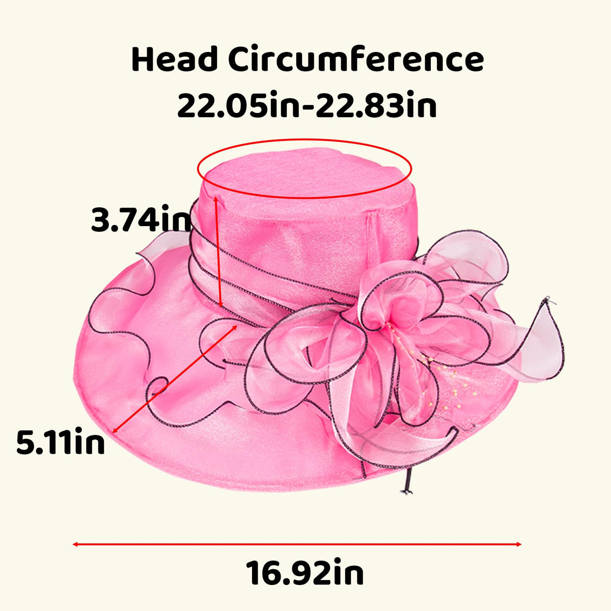 Muswarm organza hat maintenance tip for preserving shape