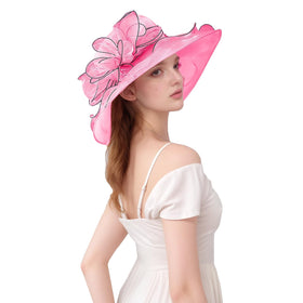 Muswarm organza lightweight derby hat comfortable for all day wear