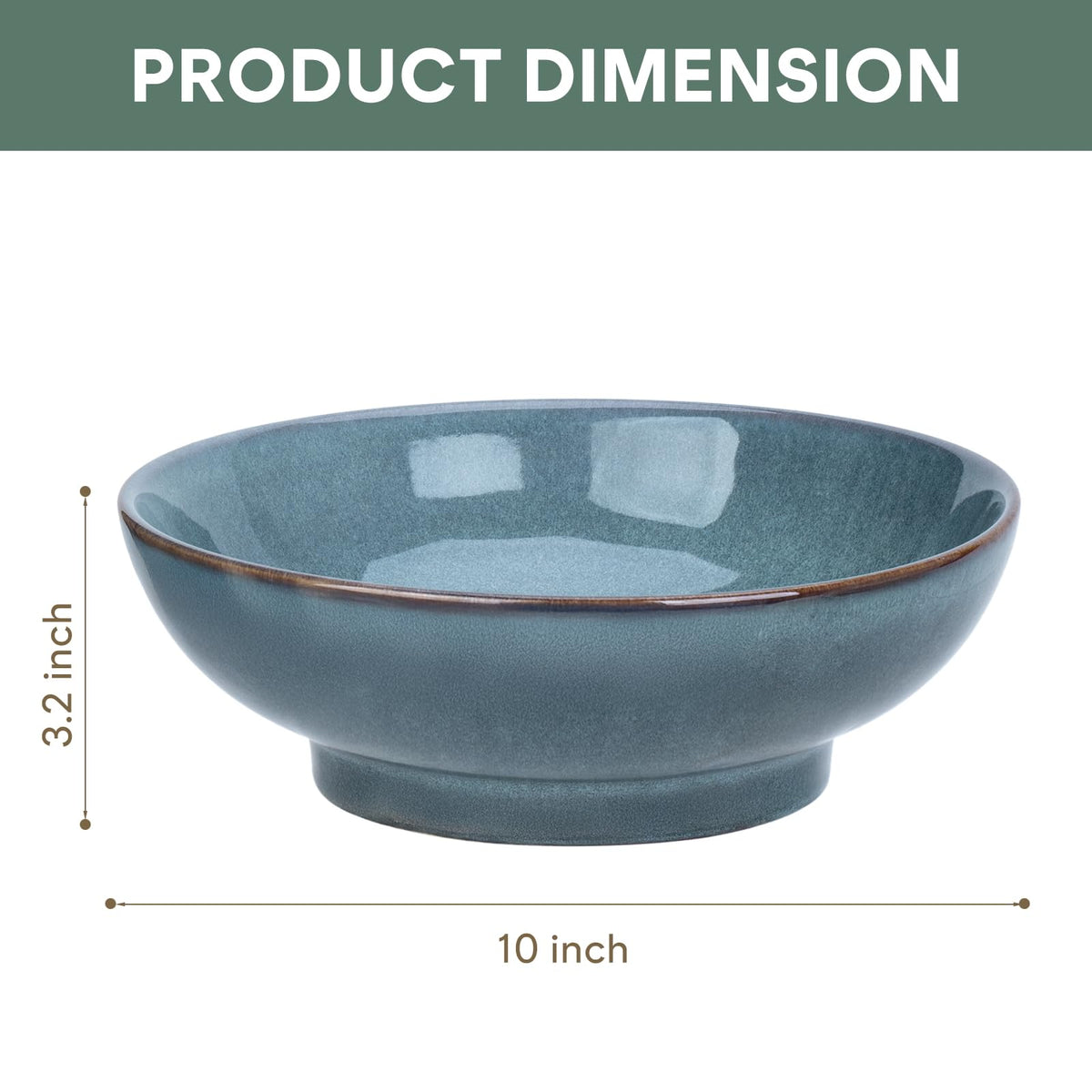 MUUBOOX Ocean Blue footed bowl elevates dining room decor.