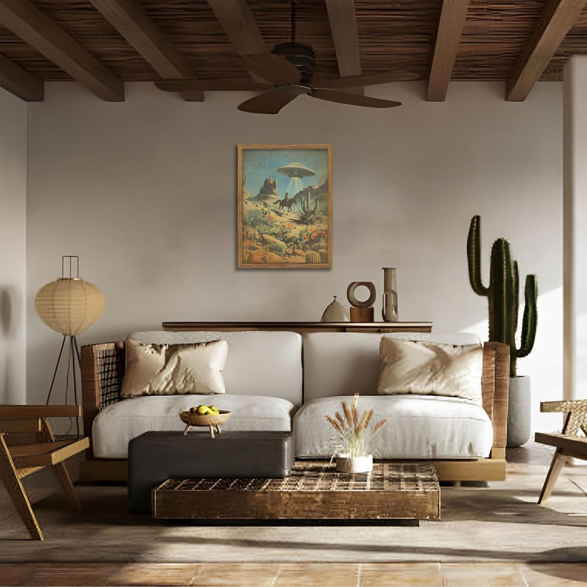 MUWAK 12x16in framed wall art detail for compact spaces.