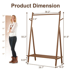 Rounded corners on the Muwuele rack prevent snagging delicate fabrics.