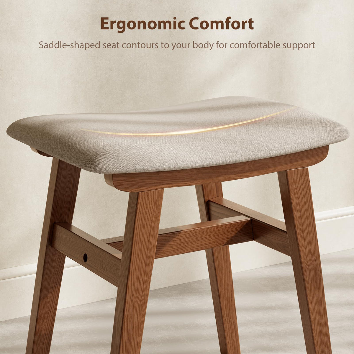 Muwuele vanity stool assembled quickly with included tools