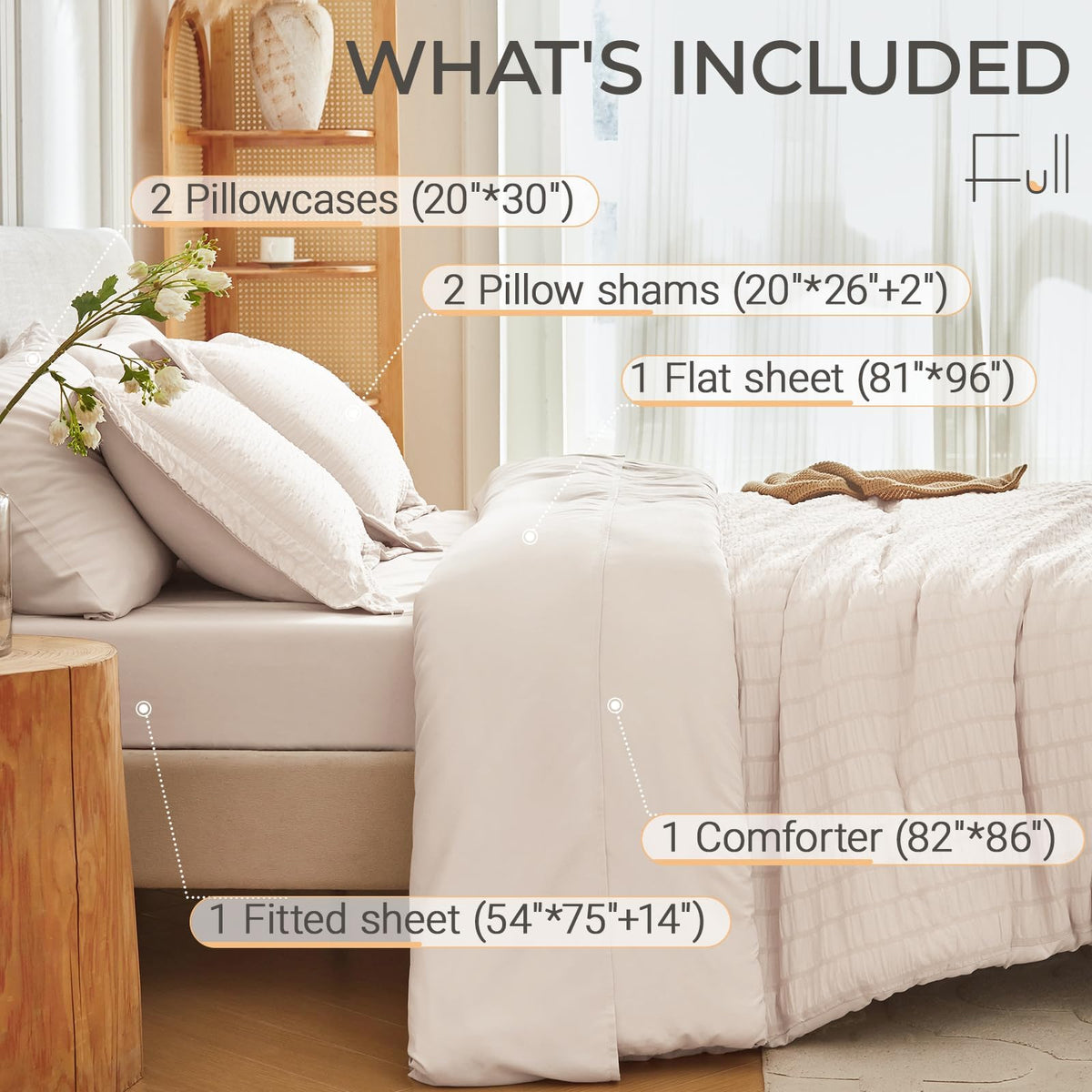 MUXHOMO 360-degree elastic edge ensures a snug mattress grip