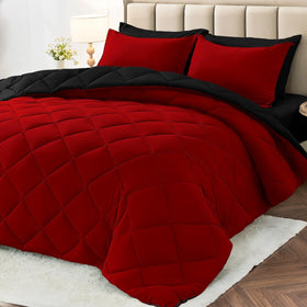 Muxhomo 7-pieces queen comforter set packaging shows all-in-one sleep solution