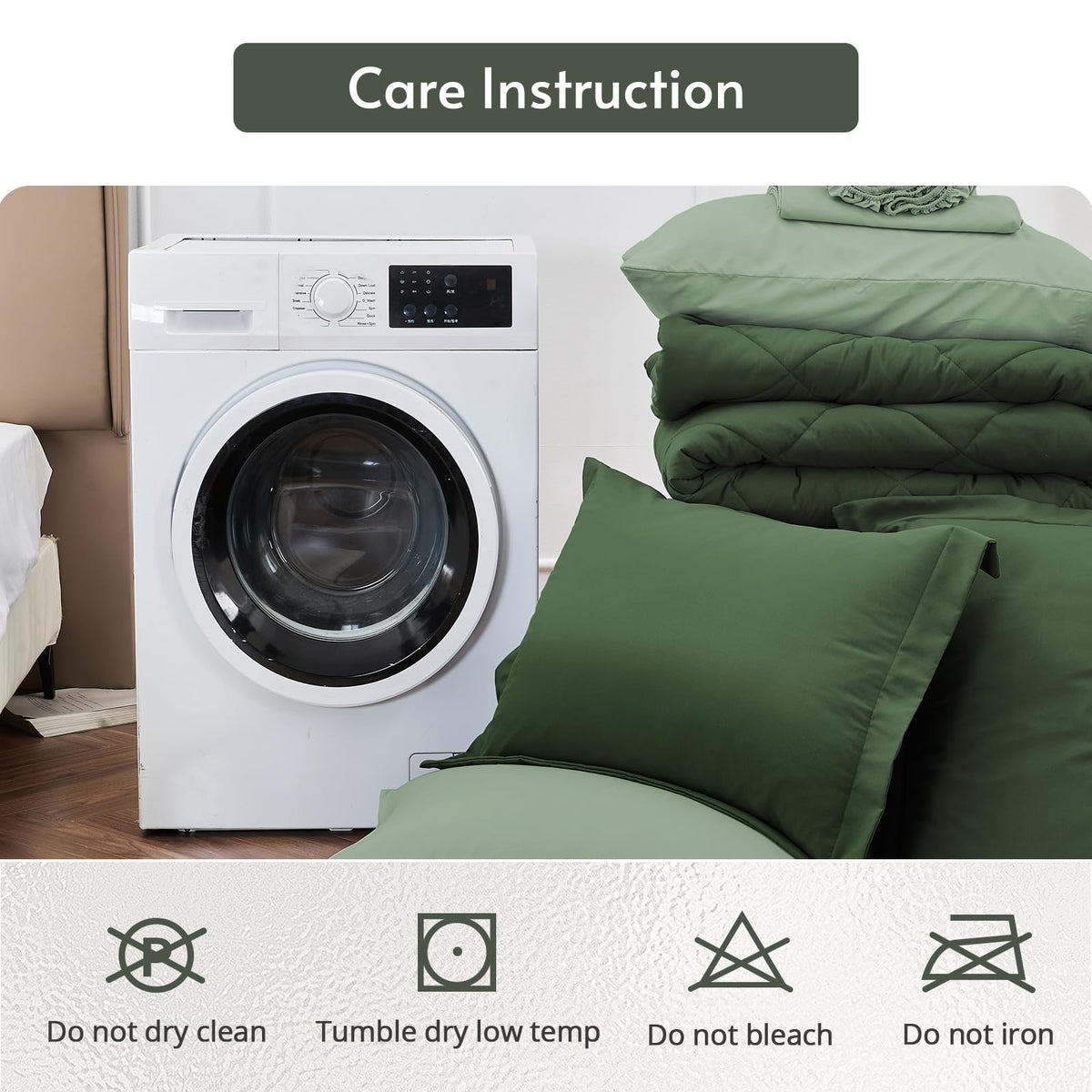 MUXHOMO all-season bedding in breathable fabric for year-round comfort