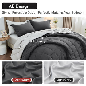 MUXHOMO bed-in-a-bag assembly shown with fitted sheet and flat sheet.