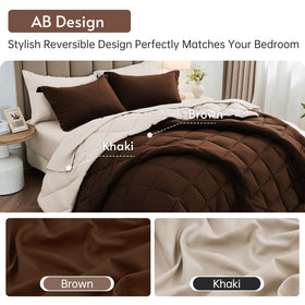 MUXHOMO box-stitch design comforter keeps fill evenly distributed