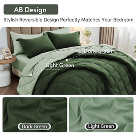 MUXHOMO box-stitch design comforter highlighting even loft and warmth