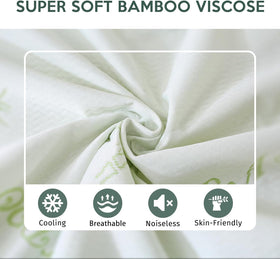 MUXHOMO breathable bamboo rayon fabric delivers a cool, comfortable sleep surface.