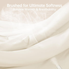 MUXHOMO brushed microfiber close-up emphasizes softness and skin-friendly feel